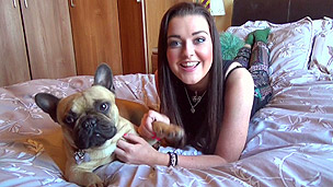 Shannon in her bedroom.