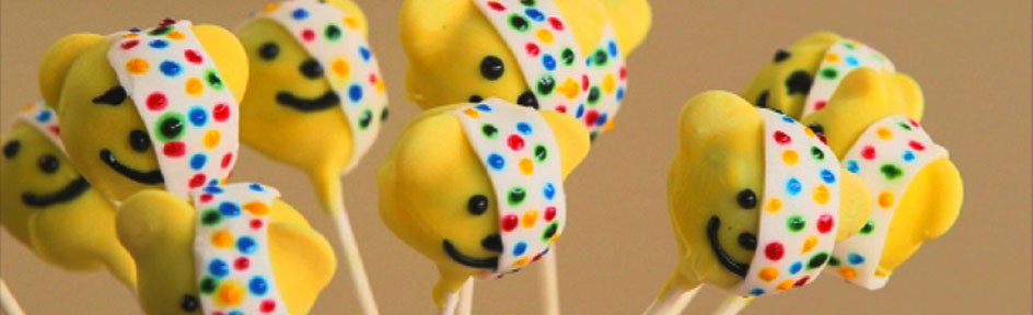 Pudsey Bear Cake Pops Pudsey Bear Cake Pops