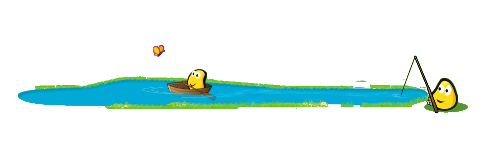 Cbeebies bugs fishing in a pond