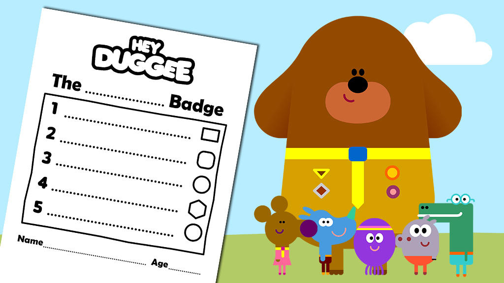 Hey Duggee Make Your Own Activity Sheet