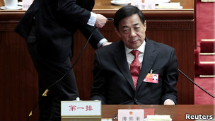 路透社：薄熙来被暂停政治局委员职务- BBC News 中文