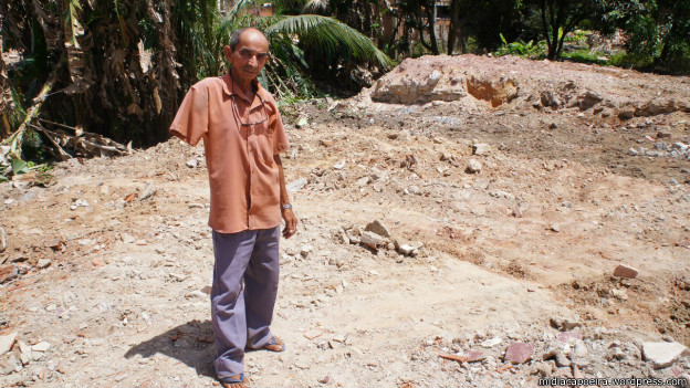 Seu Jerônimo, desapropriado em Pernambuco / Crédito: midiacapoeira.wordpress.com 