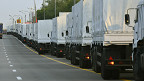 Convoy de camiones rusos con ayuda para el este de Ucrania