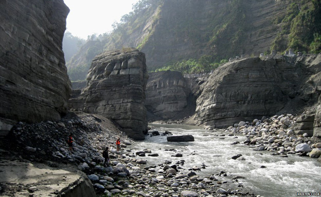 Cañón del río Daan en Taiwán