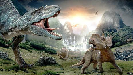 Dinosaurios de la serie Caminando entre dinosaurios
