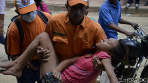 Niña desmayada.