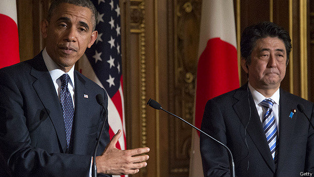 Президент США и премьер-министр Японии