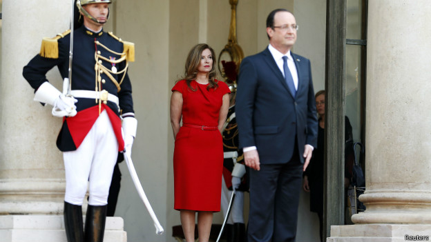 Hollande e Vallerie / Crédito: Reuters