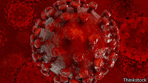 Ilustración del virus del VIH