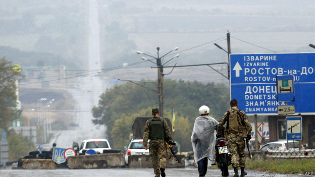 Блокпост на востоке Украины
