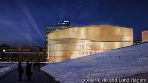Biblioteca de Oslo, a inaugurarse en 2018.