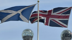 苏格兰旗英国旗