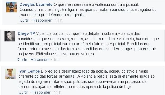 Leitores da BBC Brasil se manifestaram sobre o tema pelo Facebook