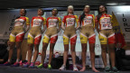 Ciclistas colombianas no cambiarán su uniforme "al desnudo"