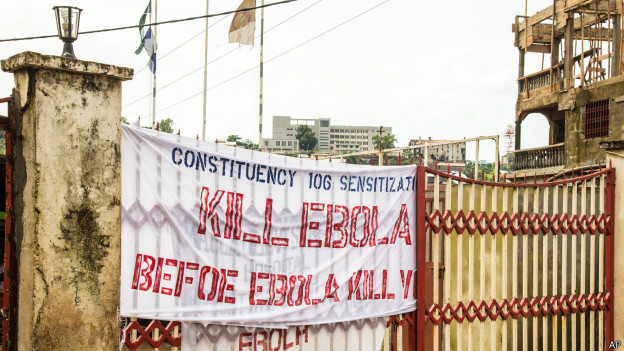 Faixa contra o ebola (AP)