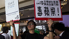 Estudiantes de Hong Kong protestan contra China