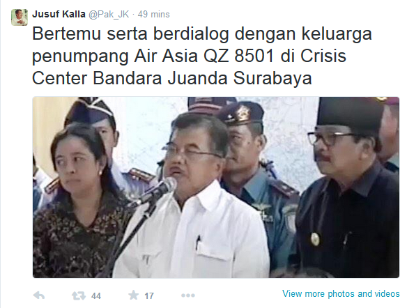 Twitter Jusuf Kalla