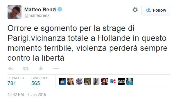 Twitter Presiden Italia