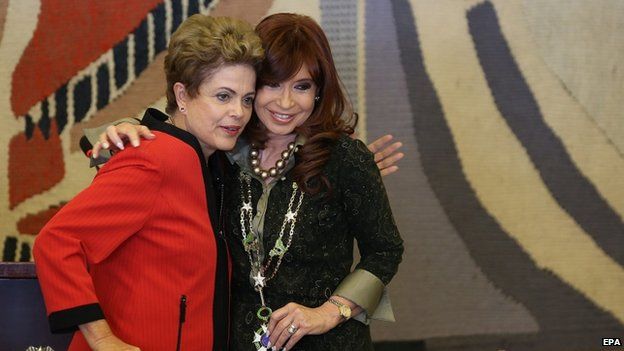 Dilma Rousef y Cristina Kirchner