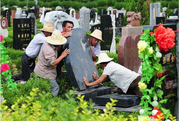 Cementerio en China