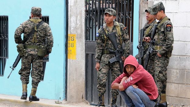 Soldados en Honduras