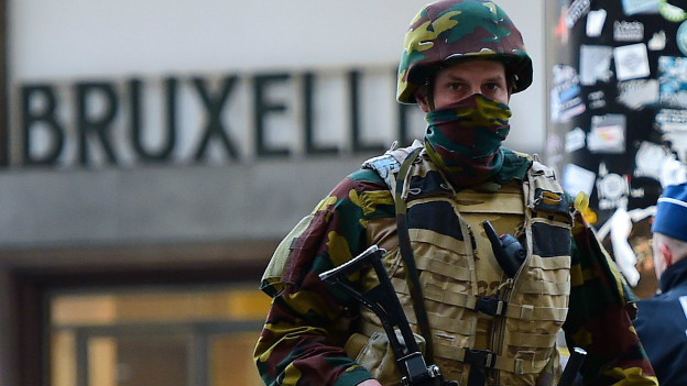 Policía en Bruselas