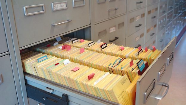 Archivo de la Oficina Central de investigación de los crímenes del nazismo en Luisburgo, Alemania.