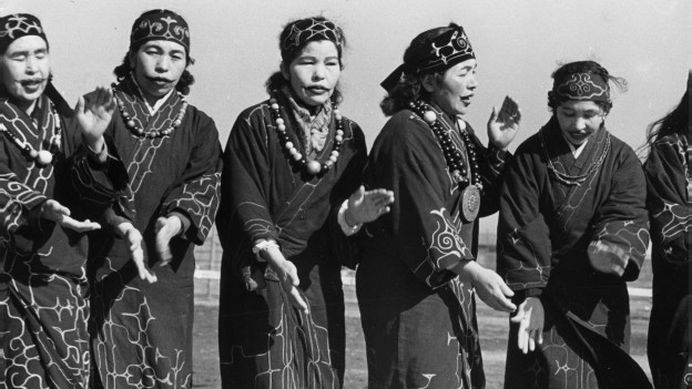 Japonesas residentes de las islas Kuriles