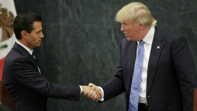 Presiden Enrique Pena Nieto dan Donald Trump