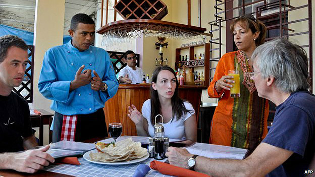 Comensales en un paladar
