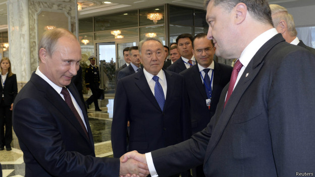 Putin y Poroshenko