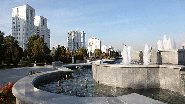 Asjabad, la capital de Turkmenistán