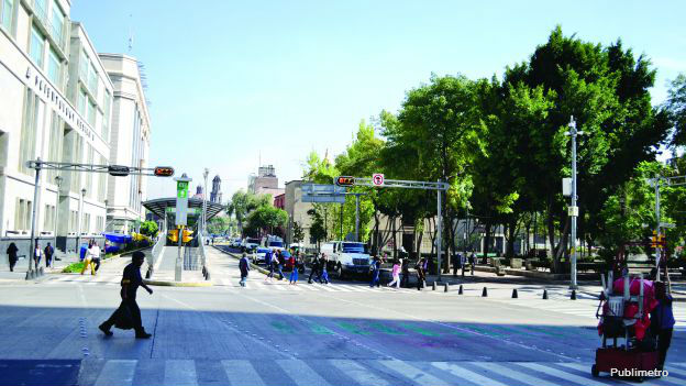 Tres décadas después, este es el sitio que ocupó el Hotel Regis. Aspecto actual del sitio donde se encontraba el Hotel Regis.